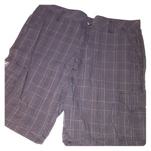 Mens Wrangler Cargo Shorts Dark Grey